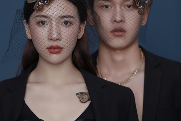简约复古婚纱照     