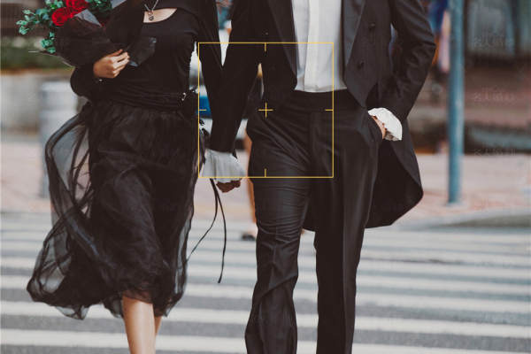 ins街拍情侣风婚纱照
