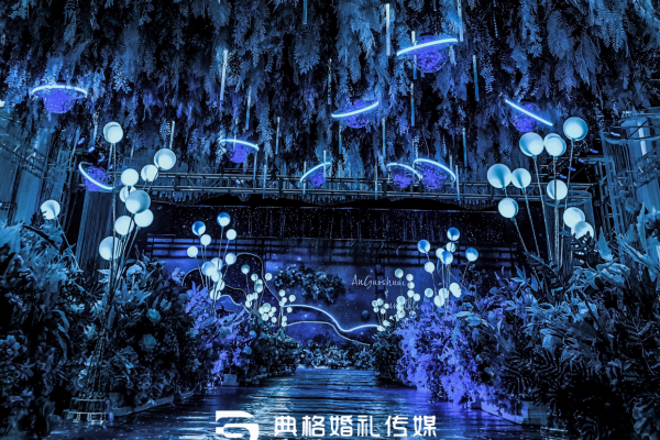 蓝色梦幻星空婚礼