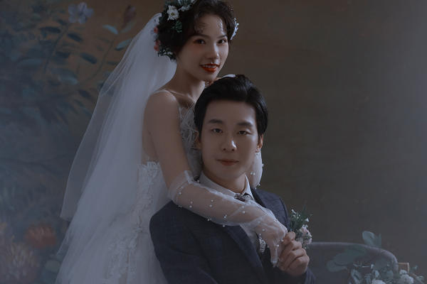 法式油画风婚纱照
