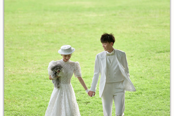 客片分享|好喜欢我的草坪婚纱照