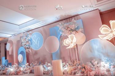 婚礼案例|粉蓝色高级婚礼