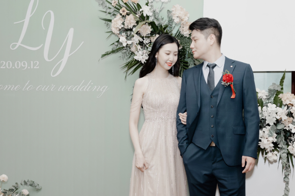 白绿色系小清新婚礼
