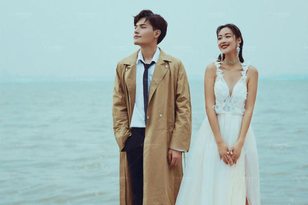 巢湖边拍一套这样高级的婚纱照，太爱了