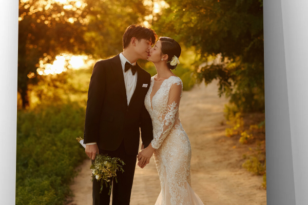 森系风婚纱照