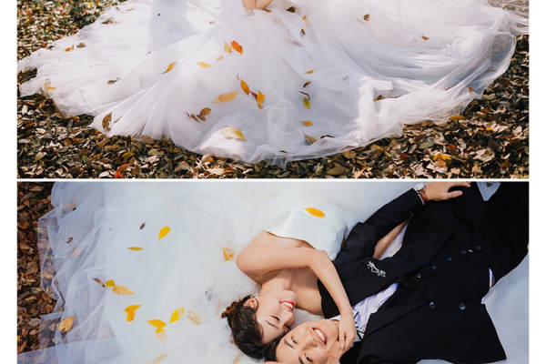 森系小清新婚纱照样片