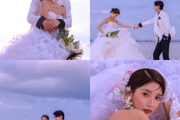 小清新海边婚纱照