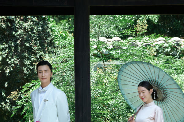 《夏映园林》系列民国复古婚纱照