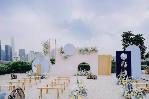 喜橙婚礼｜马卡龙色系简约婚礼