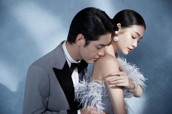 蓝色风格婚纱照