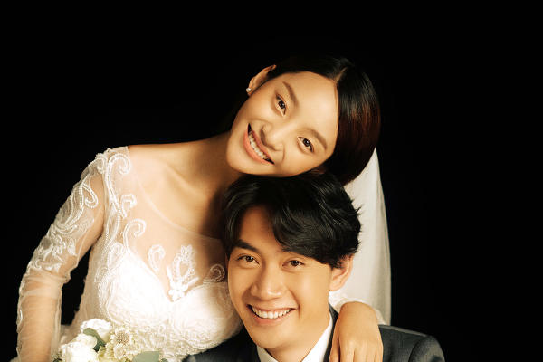 日系光影清新婚照 爱你不止一点点