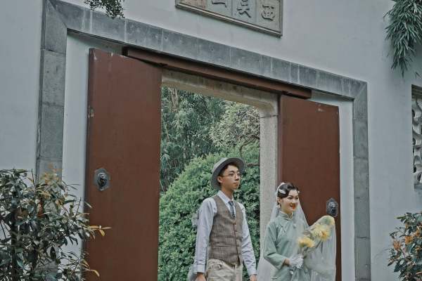 湖州婚纱照|婉约小复古婚纱照