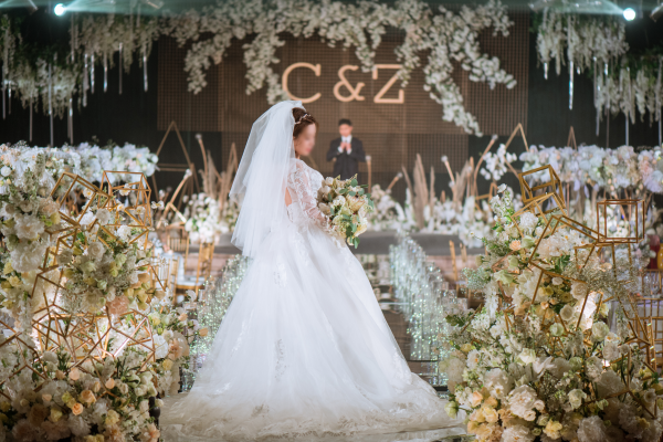 金玉良缘婚礼|黄白色 欧式婚礼