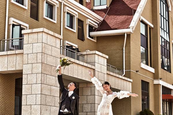 德国建筑群 纪实风婚纱照