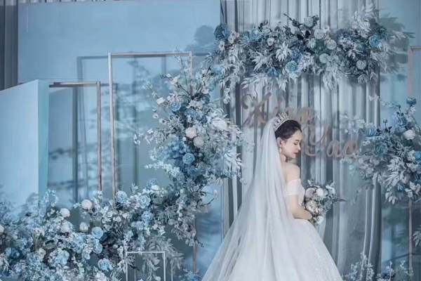 火爆雾霾蓝婚礼