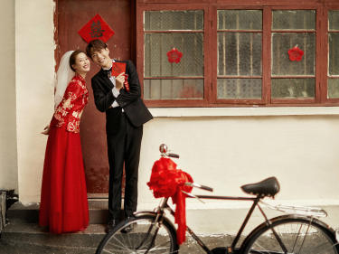 喜嫁系列中式婚纱照