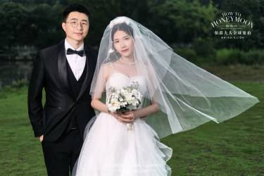 杭州婚纱照   夏日雨天过后的森系