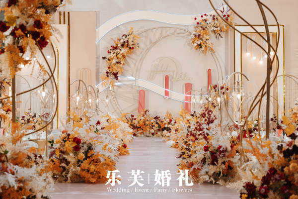 香槟色婚礼主题风格布置