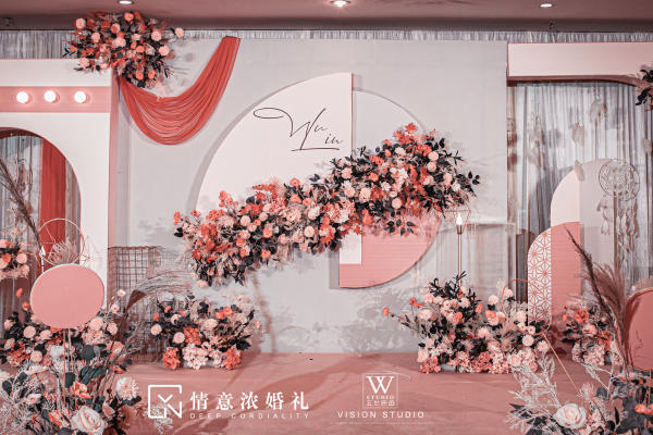 温暖的香槟橙婚礼