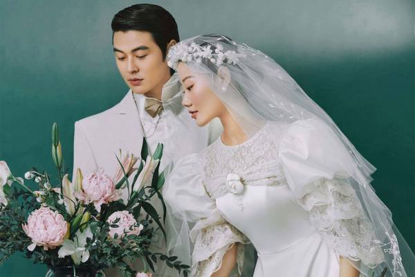 优雅复古怀旧婚纱照