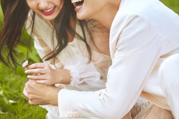 户外小清新婚纱照