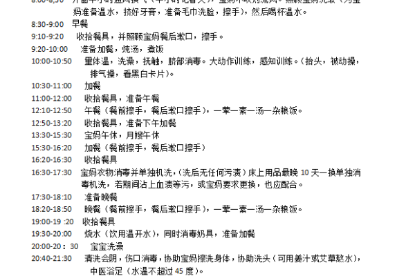 一星月嫂服务