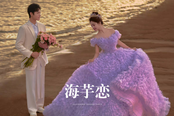 梦幻紫色公主裙婚纱照，仙女必拍