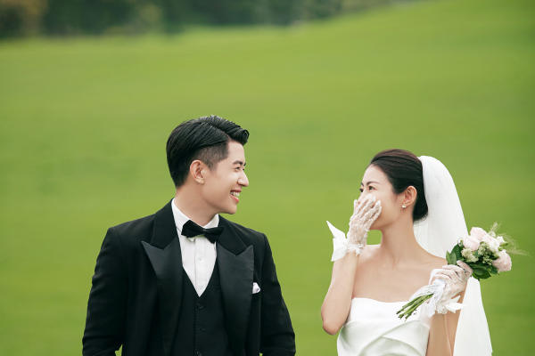 森系风婚纱照