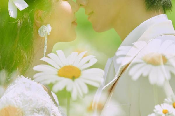 神似莫奈油画的花海婚纱照~