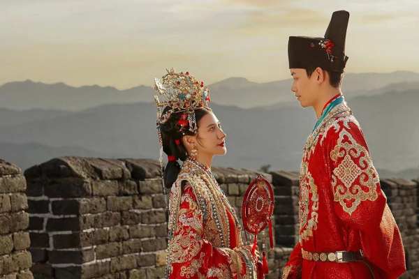 JUJIAO & 长城上的婚纱照