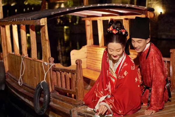 JUJIAO & 中式复古水上婚纱照