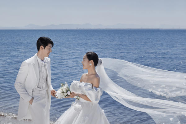 厦门海边氛围感婚纱照