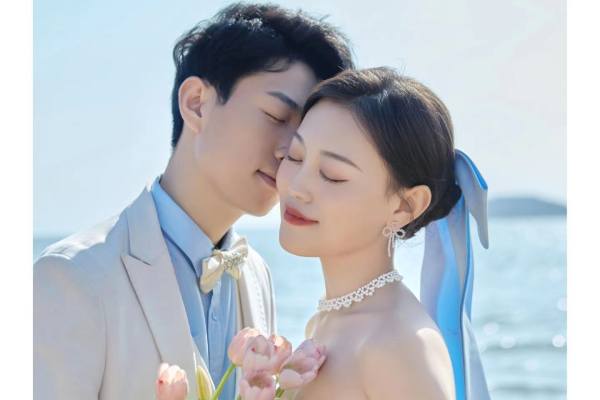 唯美海边婚纱照