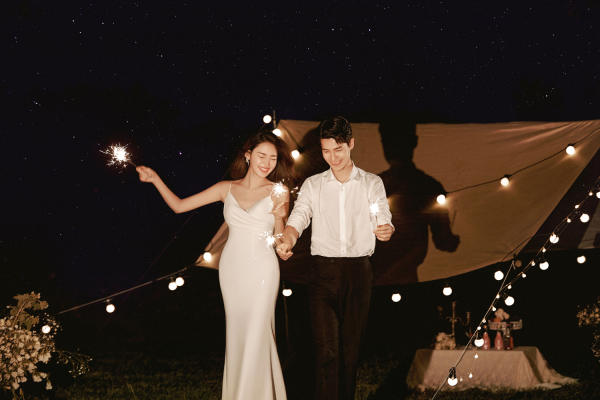JUJIAO & 夜景烟花系列婚纱照