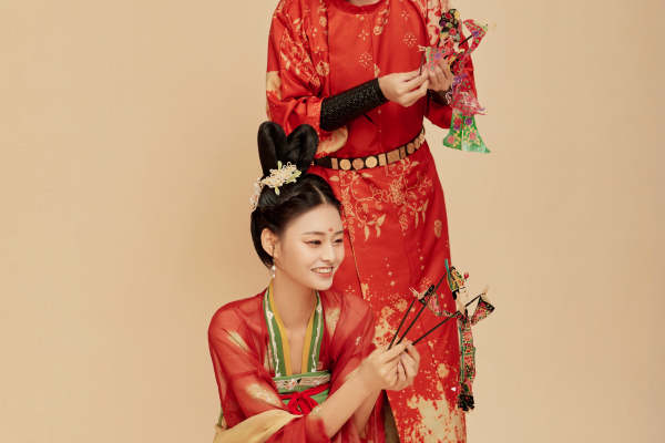 【岸芷汀兰婚纱摄影】堂宫夜宴婚纱照 带你穿越千年之旅