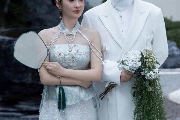 【壹家摄影】新中式园林婚纱照美得太浪漫了
