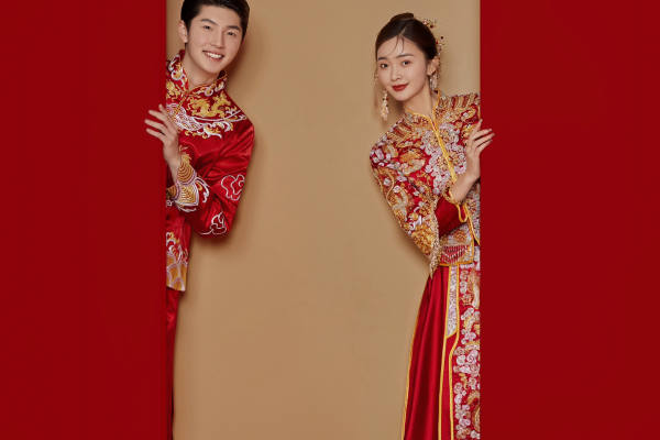 中式喜嫁风婚纱照👰‍♀高级又甜蜜