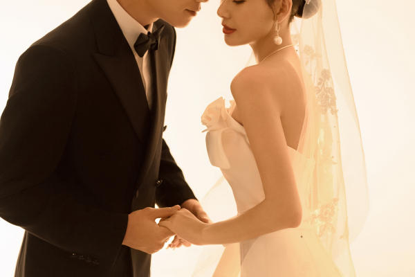暖光简约婚纱照