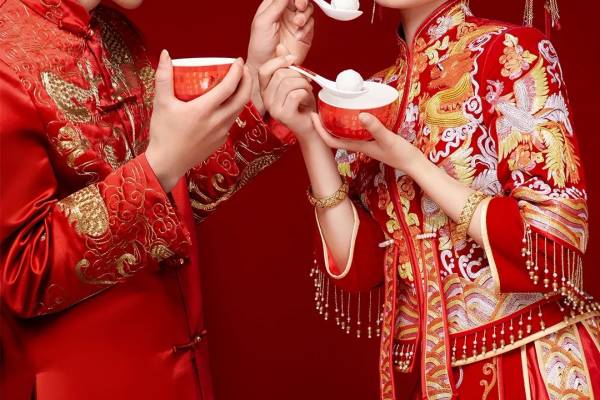 超甜中式婚纱照
