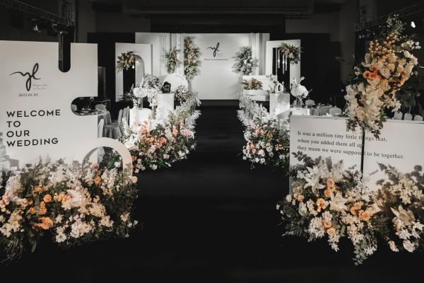 金华会爱婚礼|白绿极简风婚礼+四大人员