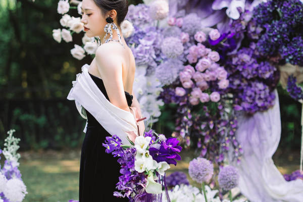 米迪婚礼 | 浪漫紫色小众户外