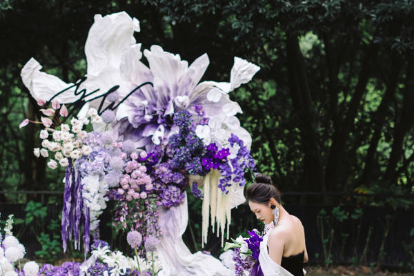 米迪婚礼 | 浪漫紫色小众户外