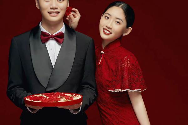 中式喜嫁风婚纱照