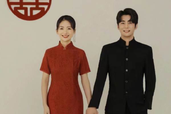 我的这组中式喜嫁风婚纱照真的太爱了