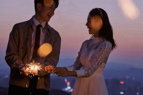 【夜景梦幻星空】结婚照