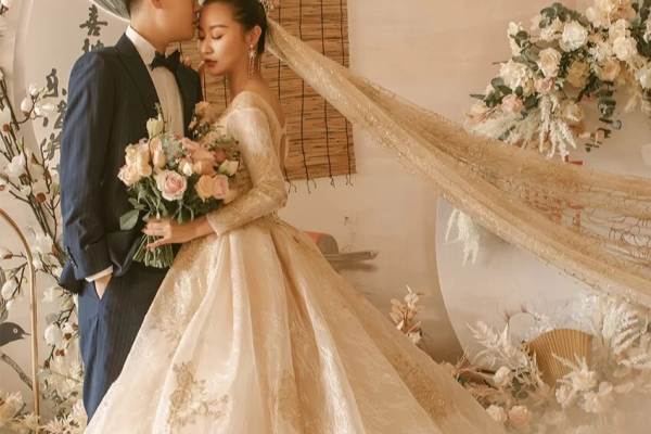 菏泽匠申婚礼企划丨中式香槟色婚礼